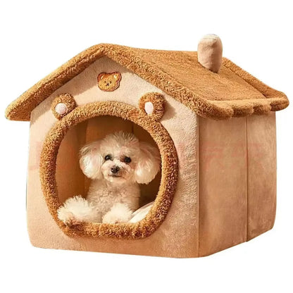 Indoor Cozy Pet Tent House with Removable and Washable Cushion - Suitable for Dogs and Cats Year-Round