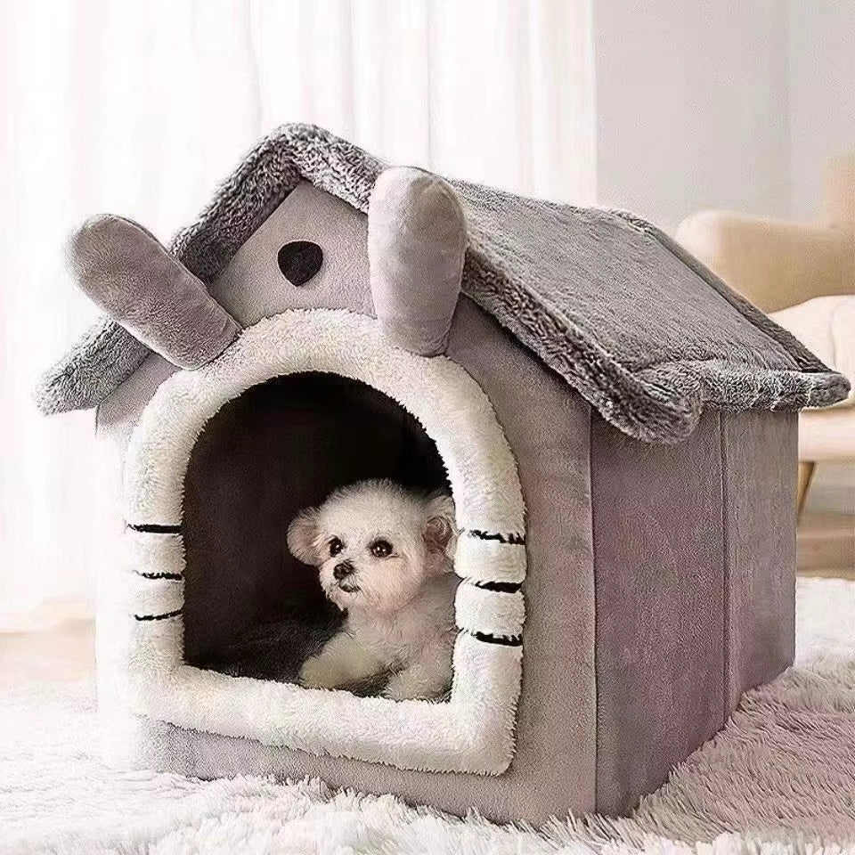 Indoor Cozy Pet Tent House with Removable and Washable Cushion - Suitable for Dogs and Cats Year-Round